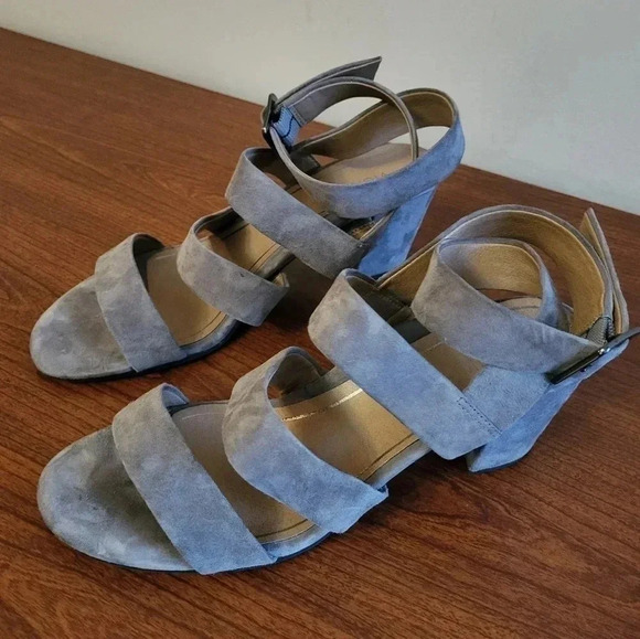 Vionic Perk Blaire Ankle Strap Leather Block Heel Arch Support Comfy Sandals(11) - Picture 5 of 13